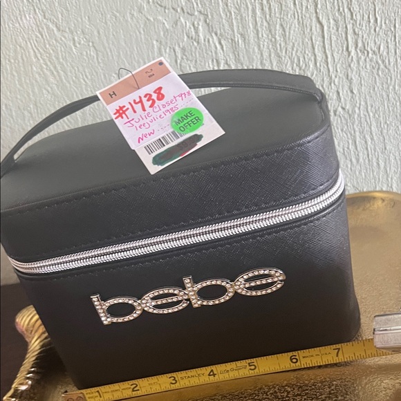 #1438=Bebe Black Vanity Case with Silver Detailing - Picture 7 of 7
